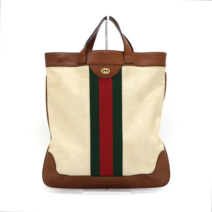 Gucci Canvas GG Logo Large Tote Bag 575067 aa35691