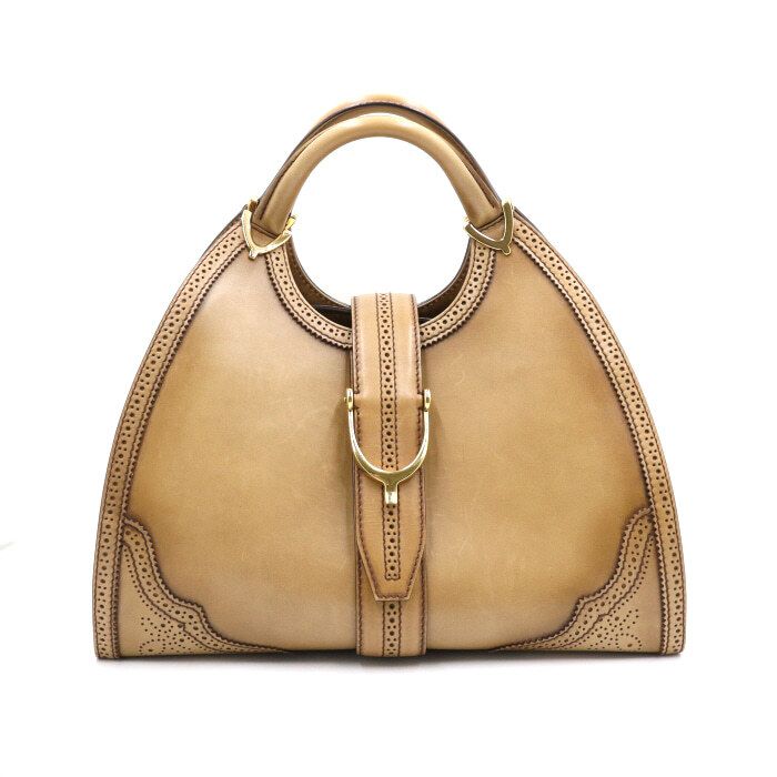 Gucci Leather Strup Top Handle Hobo Bag Tote Bag 277514 aa43813