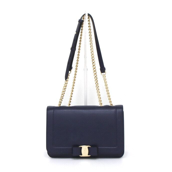 Salvatore Ferragamo Medium Chain Shoulder Bag with Crossbody Option 21 G878