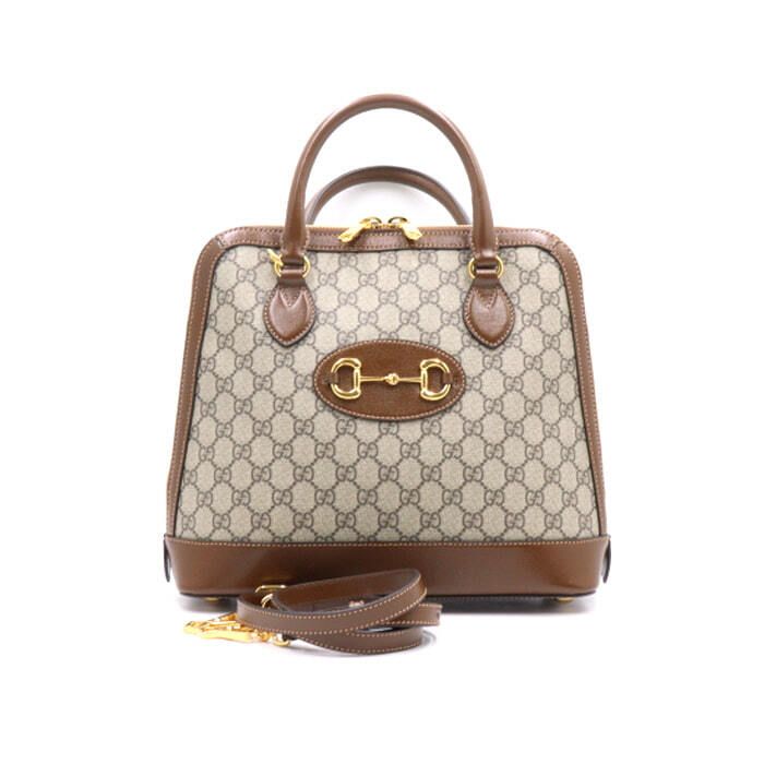 Gucci Supreme Medium Top Handle Tote Bag with Shoulder Bag GG 620850