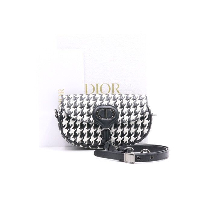 Dior East West BOBBY Houndstooth Check Shoulder Crossbody Bag M9327BIMP