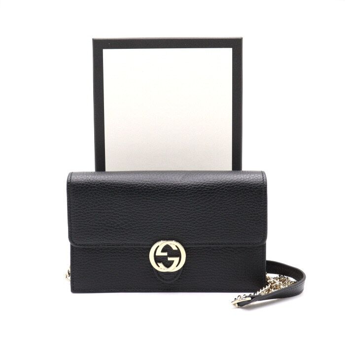 Gucci Interlocking Flap Chain Shoulder Bag Crossbody Bag 615523 aa40332