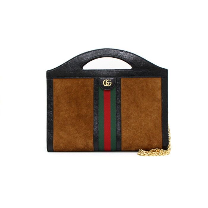 Gucci Medium Top Handle Tote Bag with Chain Shoulder Bag 512957