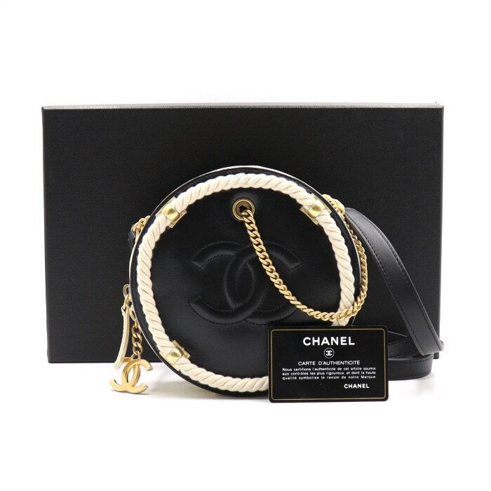 CHANEL Two-Tone Calfskin Small Shoulder & Crossbody Bag AS0075 aa43321