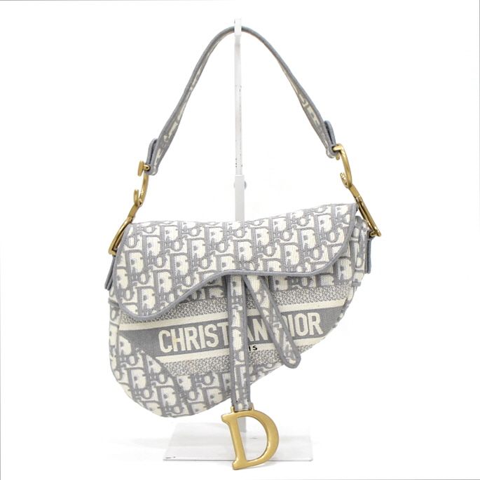 Dior Gray Oblique Saddle Shoulder Bag M0446CRIW M932