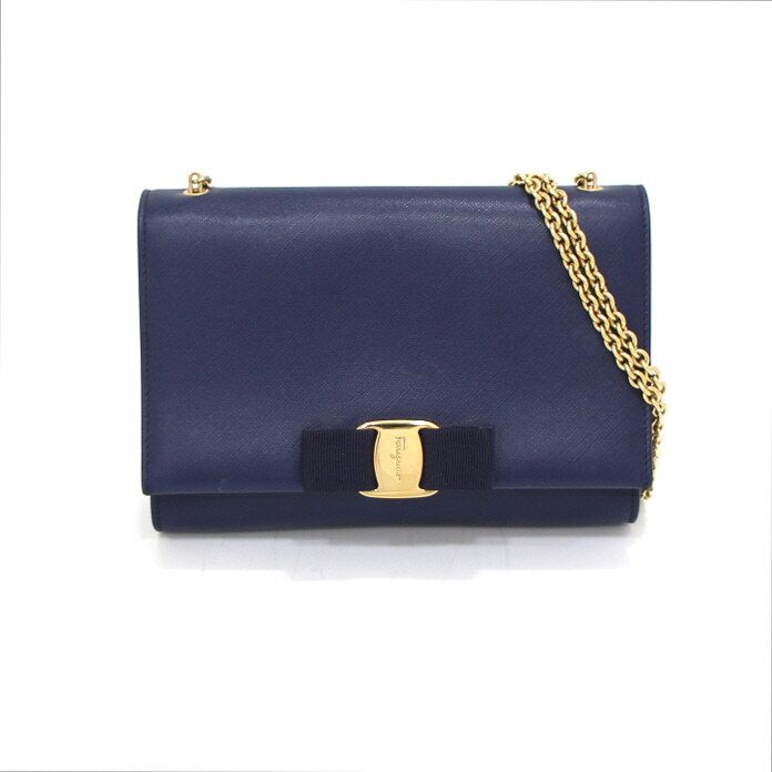 Salvatore Ferragamo Mini Gold Chain Crossbody Bag 22 B558