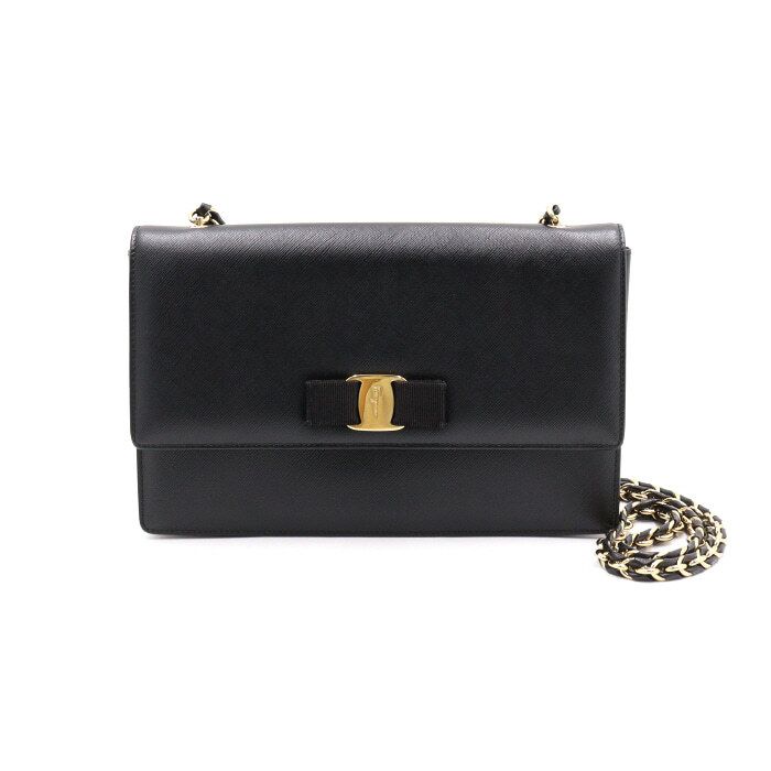 Salvatore Ferragamo Golden Chain Shoulder Crossbody Bag 21 E480 aa45079