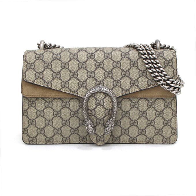 Gucci Supreme Canvas Dionysus Small Chain Women's Shoulder Bag 400249