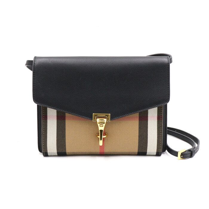 Burberry Small Flap Shoulder Bag with Black Leather House Check - 3980825