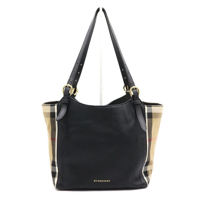 Burberry Small Shoulder Bag with Black Leather House Check 3958975