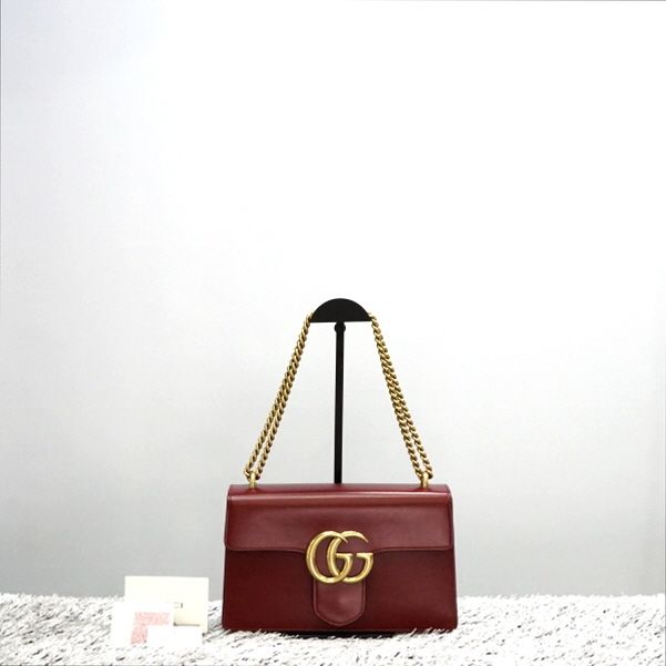 Gucci Classic Box Gold Chain Shoulder Bag EQG 431777