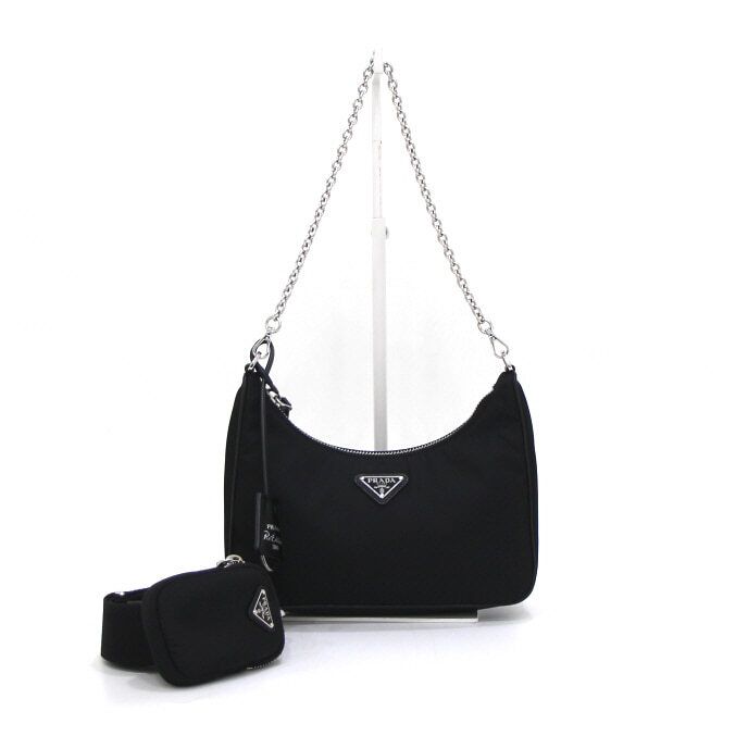 Prada Black Edition Nylon Shoulder & Crossbody Bag 1BH204
