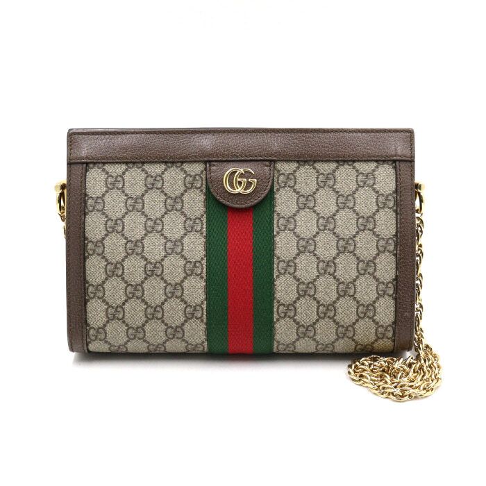 Gucci Canvas Ophidia Chain Shoulder Bag Crossbody Bag aa46527