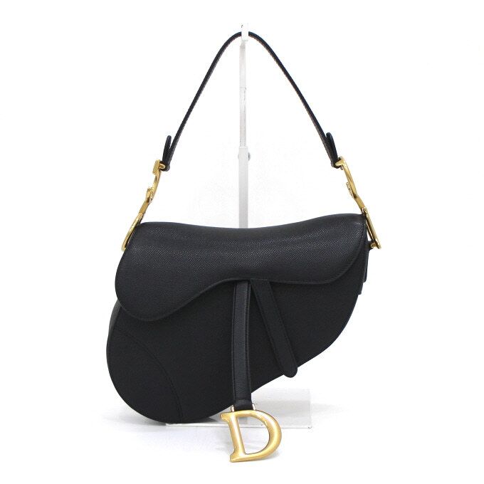 Dior Black Smooth Calfskin Saddle Shoulder Bag M0446CWGH M900