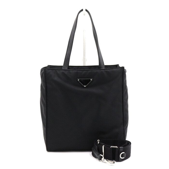 Prada Black Nylon Tote Shoulder Crossbody Bag 1BG426