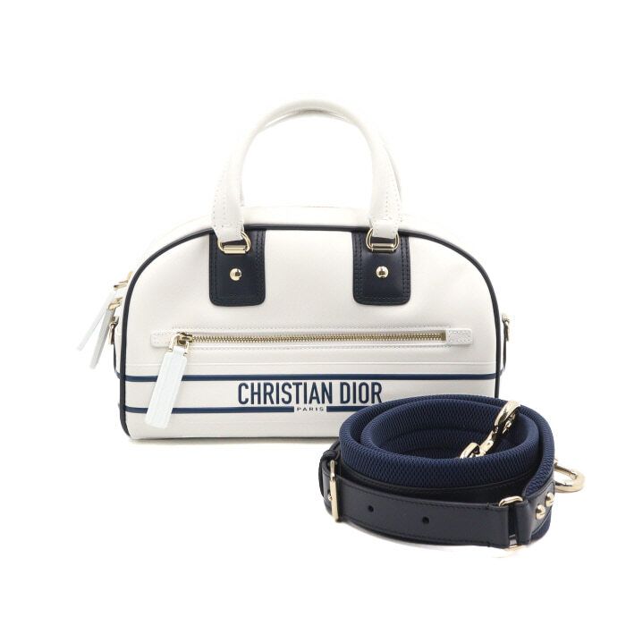 Dior White Vibe Bowling Small Tote Bag Shoulder Bag M6209OOBR