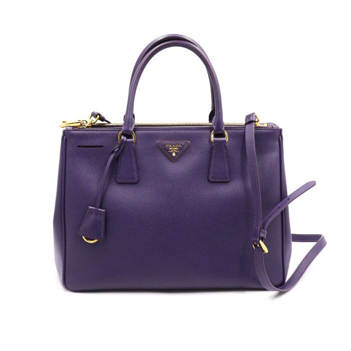 Prada Saffiano Lux Tote Bag and Shoulder Bag - Purple (BN2274)