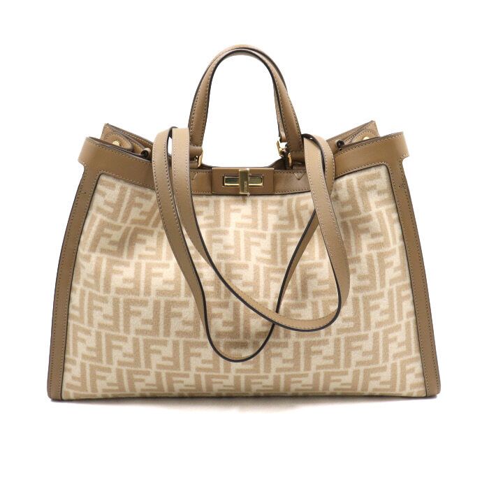 Fendi Medium Tote Shoulder Bag with FF Pikachu Motif X - 8BH374