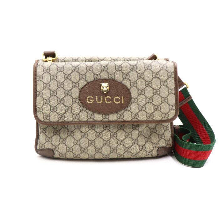 Gucci Vintage Supreme Canvas Messenger Crossbody Bag aa49661