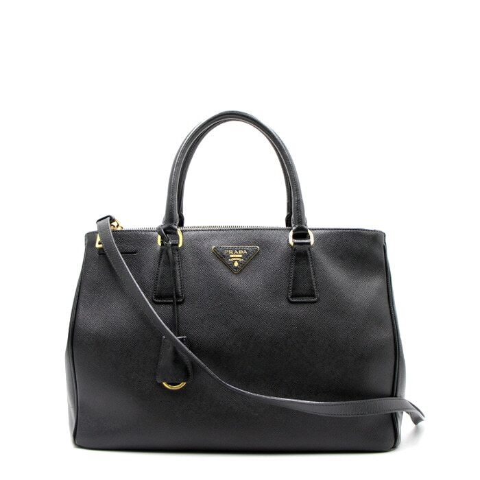 Prada Black Saffiano Lux Tote Shoulder Bag BN2274 (SKU: aa31683)