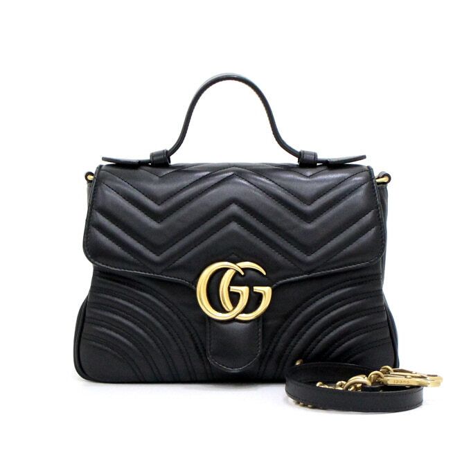 Gucci Small Matelass Top Handle Tote Bag with Shoulder Bag aa49587
