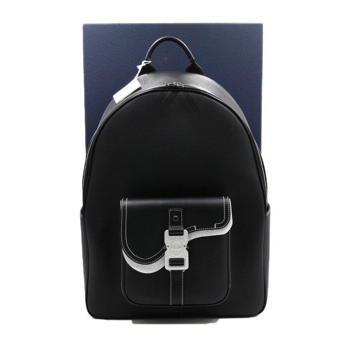 Dior Saddle Grain Leather Black Backpack aa49079 1ADBA212YKK H00N