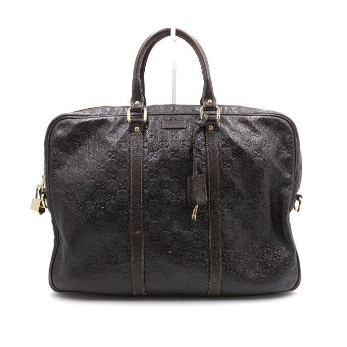 Gucci Leather Document Men's Tote Bag 201480 SKU aa48971