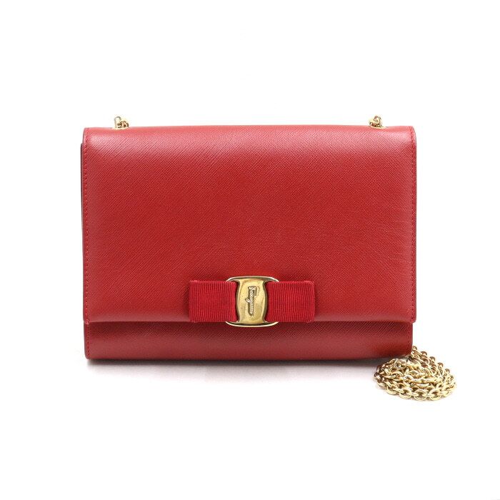 Salvatore Ferragamo Mini Gold Chain Crossbody Bag 22 B558