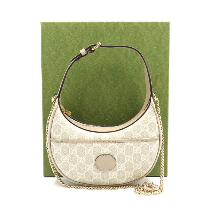 Gucci Supreme Beige GG Mini Top Handle Tote Bag Crossbody Bag 726843