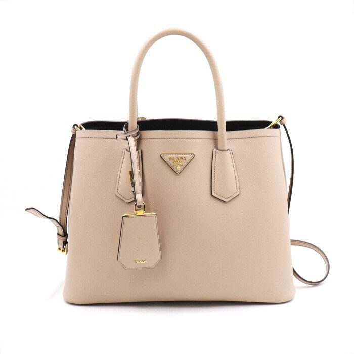 Prada Small Double Tote Shoulder Bag 1BG887