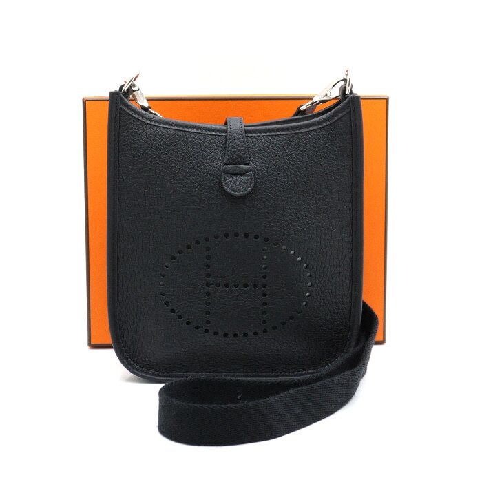 Hermes Evelyn16 TPM Amazonia Black Shoulder Crossbody Bag H069426CKAV aa47979