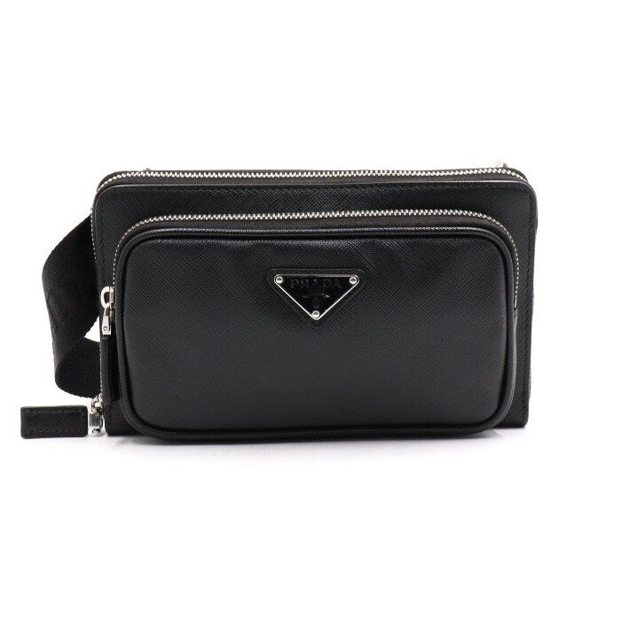 Prada Triangle Logo Unisex Belt Bag Crossbody 2VH156