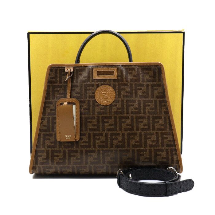 Fendi Medium Tote Bag with Shoulder Strap + Medium Defender