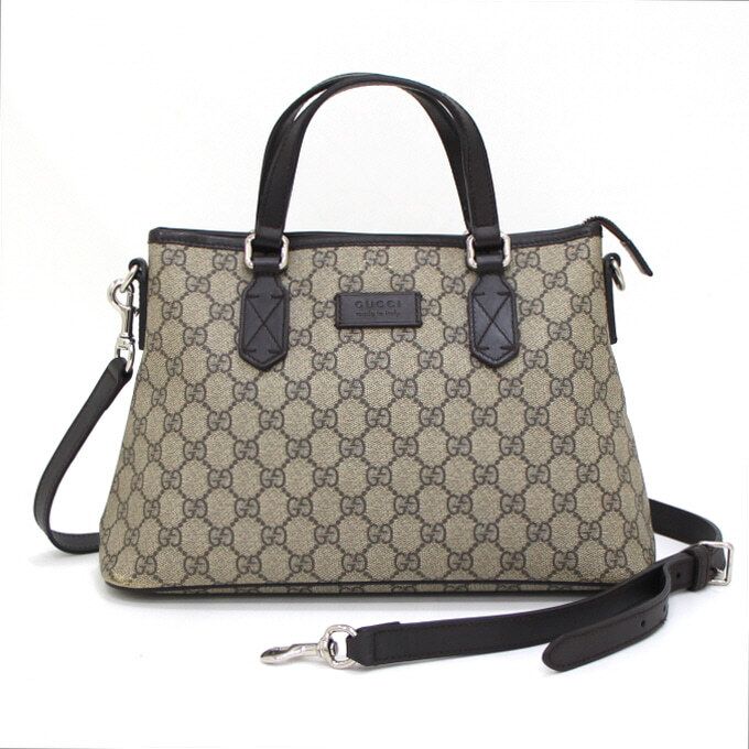 Gucci Supreme Canvas Eden Small Tote Bag with Shoulder Strap - Brown (SKU: 429019)