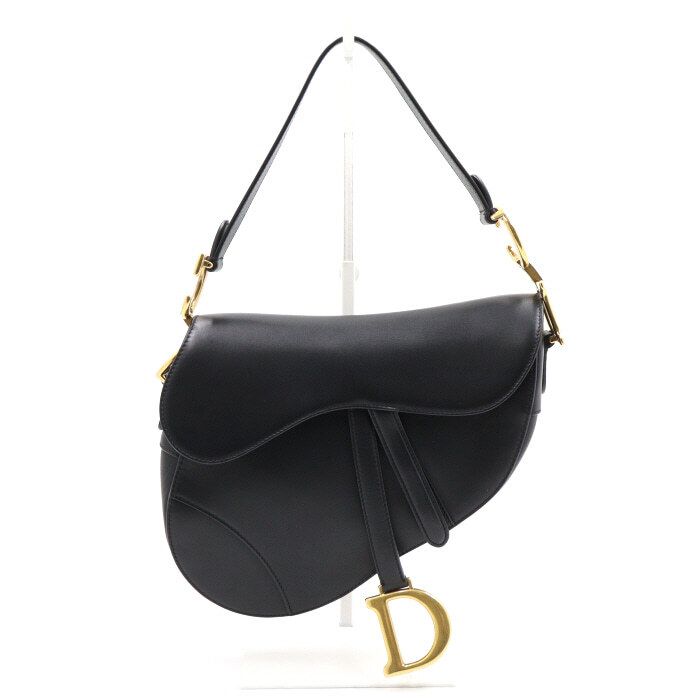Dior Black Smooth Calfskin Saddle Shoulder Bag M0446CWGH M900