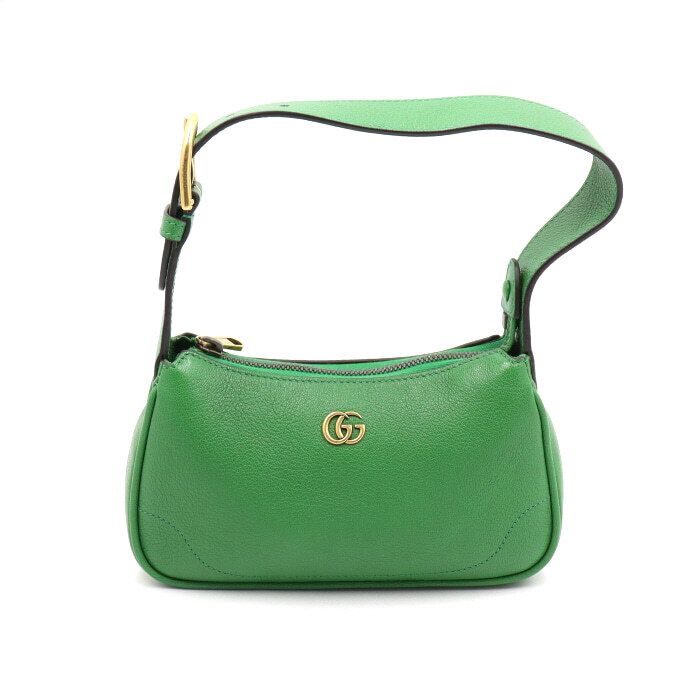Gucci Aphrodite Mini Shoulder Hobo Bag 739076 Green Leather