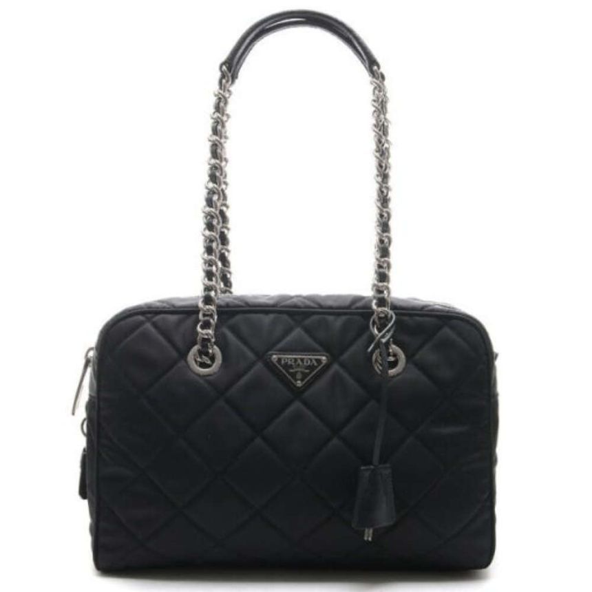 Prada Nylon Quilting Chain Shoulder Bag 1BB903 2AS3 F0002