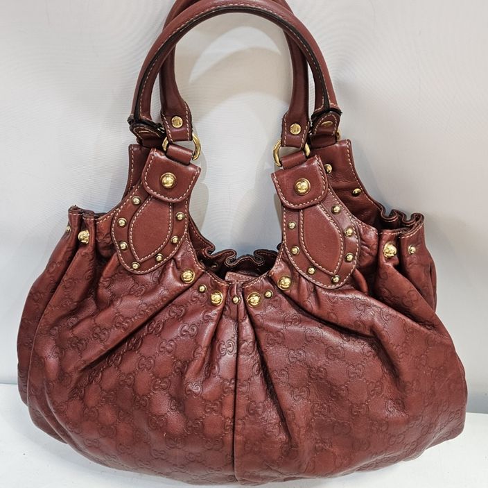 Gucci Red Brown Shoulder Bag 203624