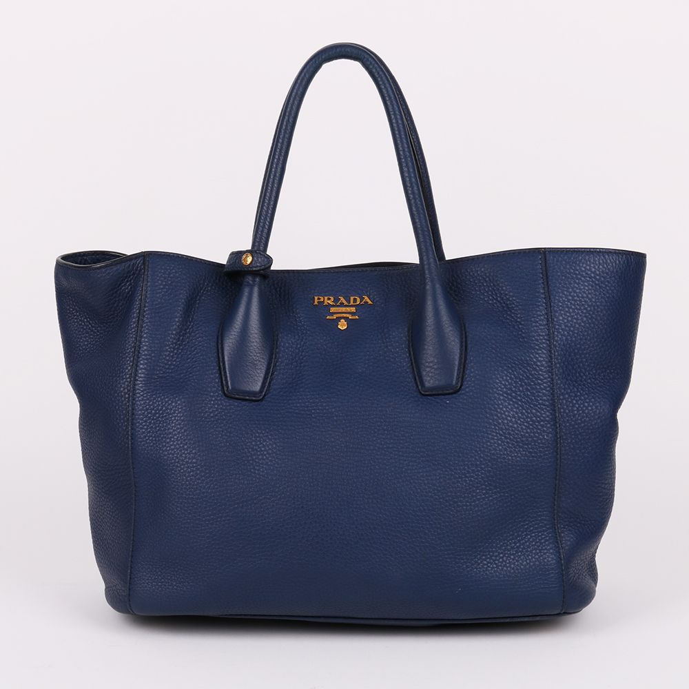 Prada Blue Large Tote Bag with Shoulder Strap BN2694