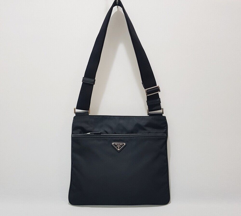 Prada Nylon Crossbody Bag Black 2VH053