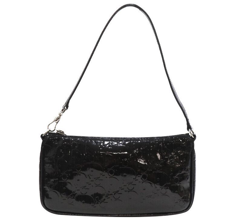 Dior Enamel Shoulder Bag Black 7367722771