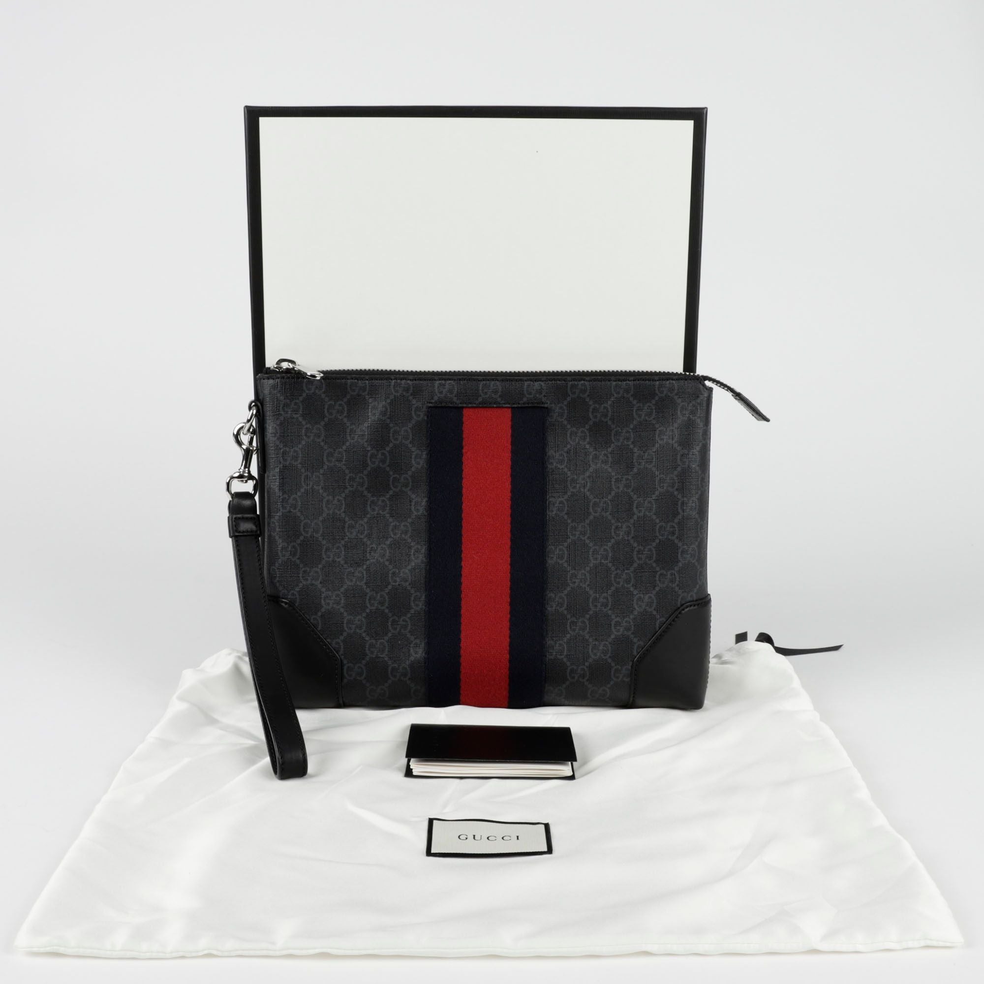 Gucci Web Strap Clutch 523603
