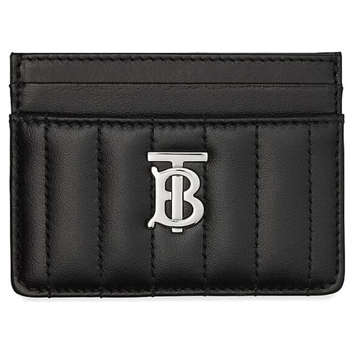 Burberry Quilted Padding Card Wallet Black 8064826