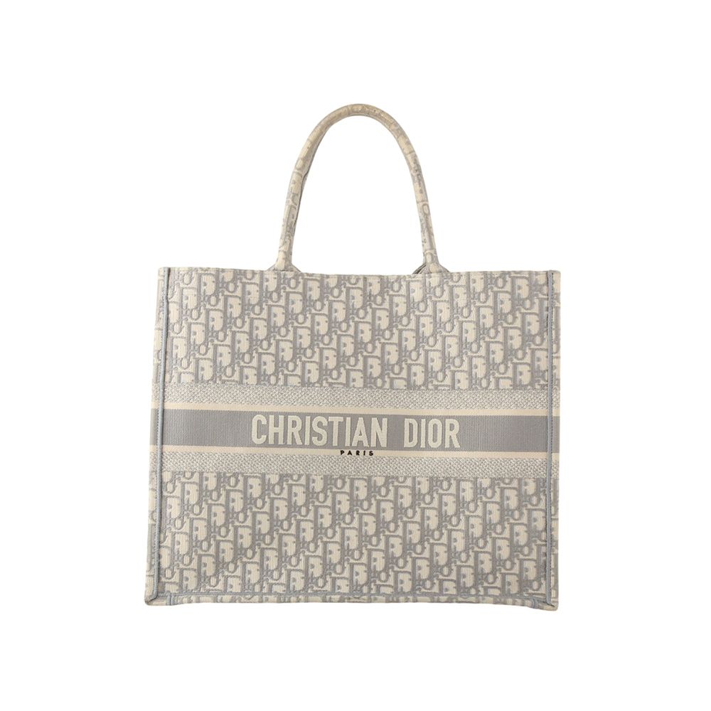 Dior Gray Oblique Embroidered Large Tote Bag M1286ZRIW 34712