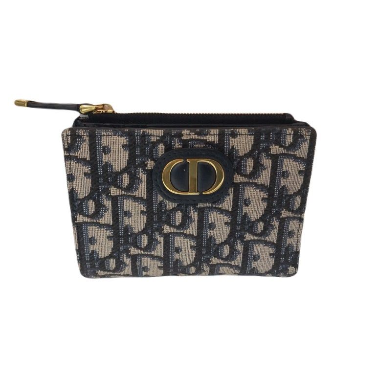 Dior Oblique 30 Montaigne Dahlia Jacquard Wallet (SKU)