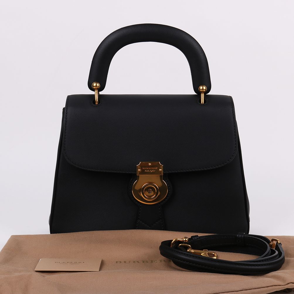 Burberry Medium Top Handle Tote Bag DK88 - Black (SKU: DK88)