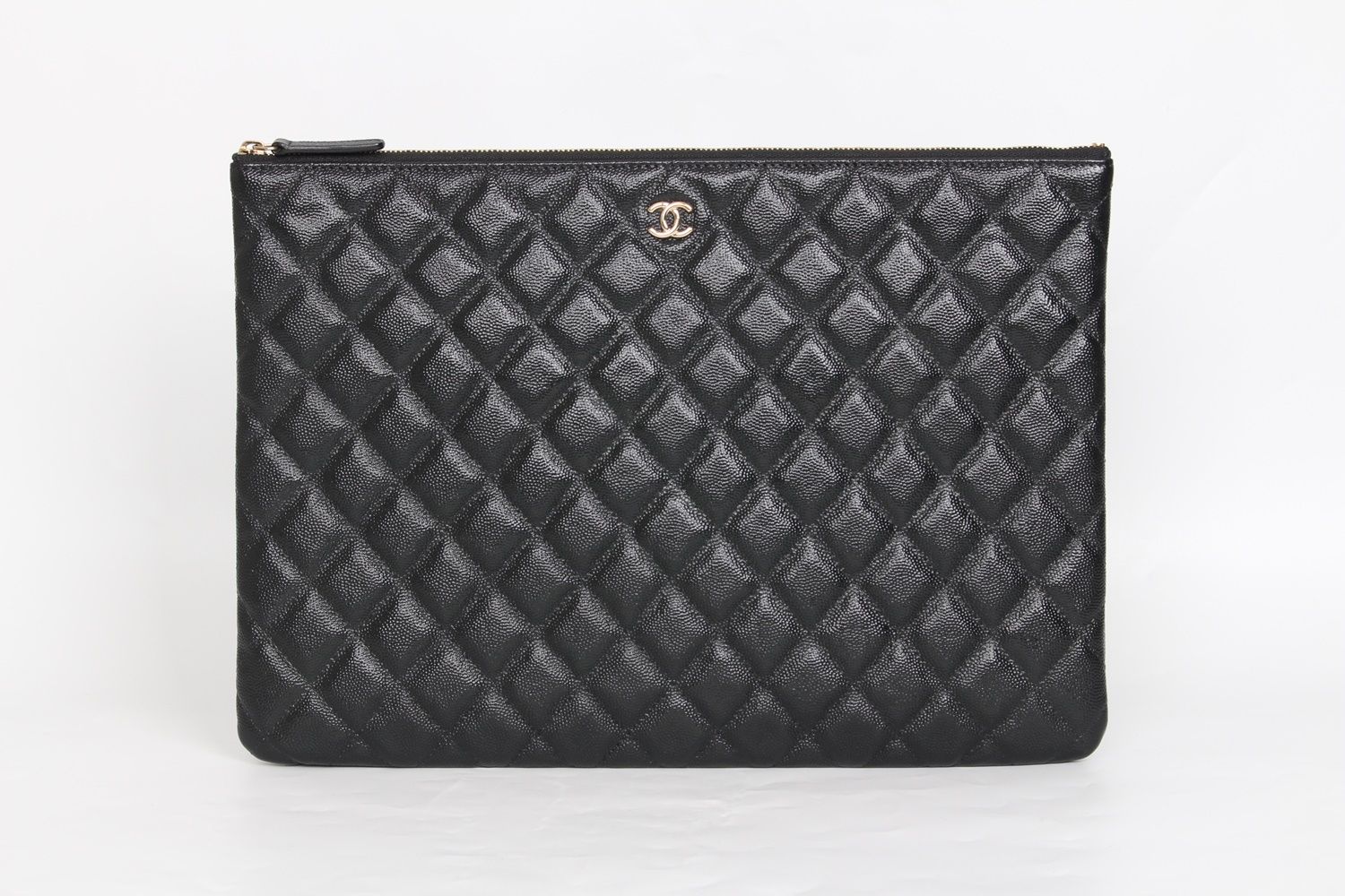 CHANEL Classic Clutch Lambskin Black L SKU123456
