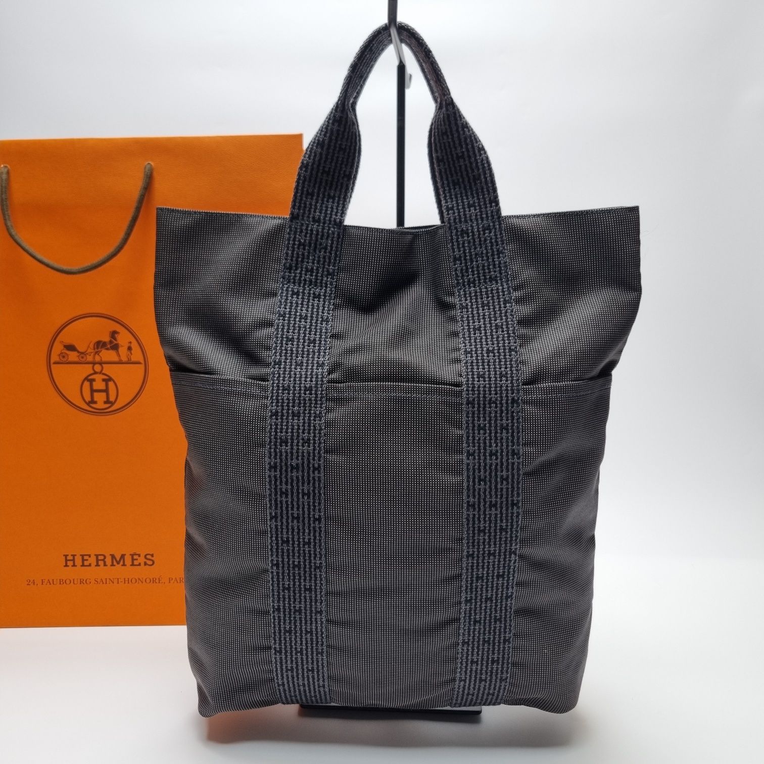 Hermes Canvas Cabas Tote Bag (High-Quality, Unisex) - SKU 503-50