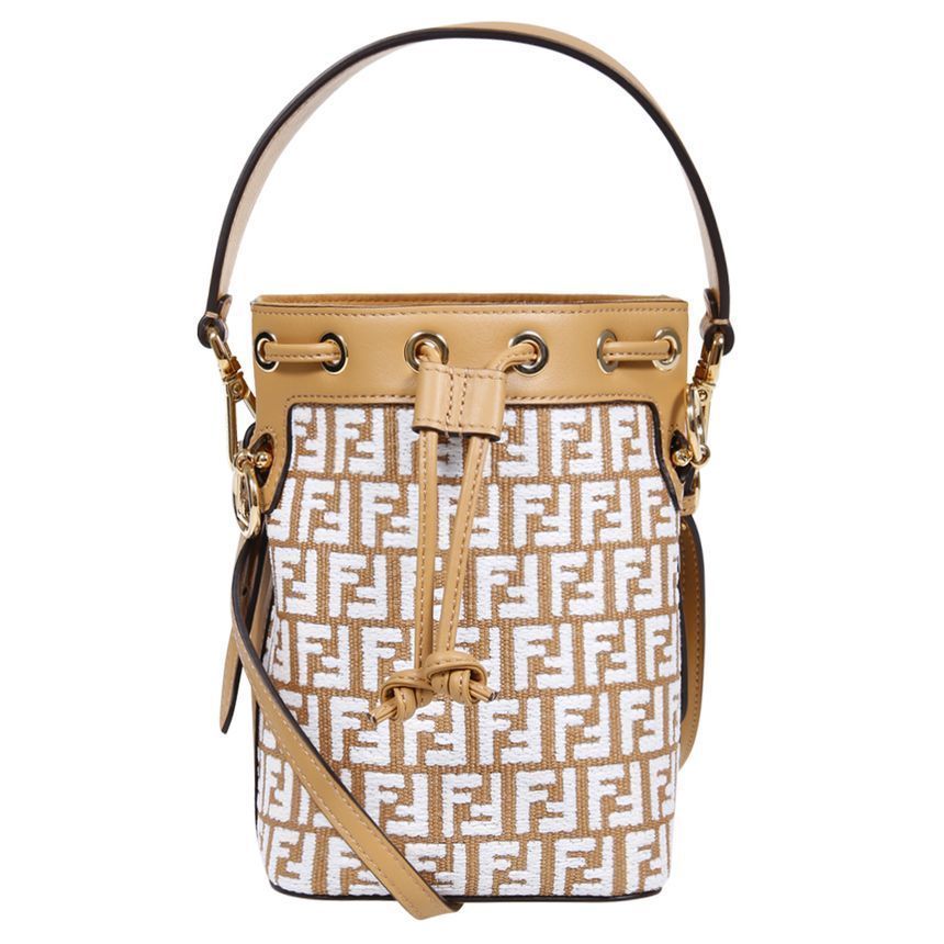 Fendi Mini Raffia Bucket Bag 8BS010 AQ19 F1MB1