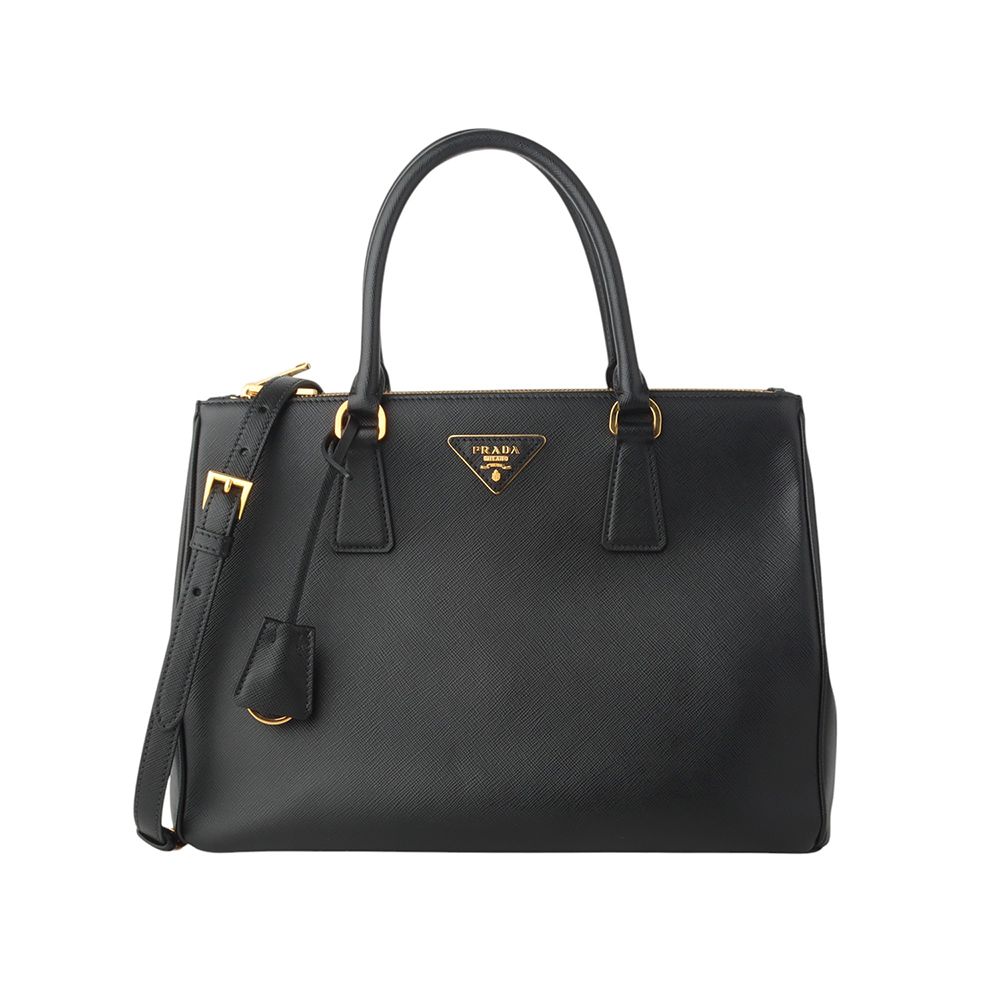 Prada Lux Double Zip Shoulder Bag with Department Store Warranty 34695K-1